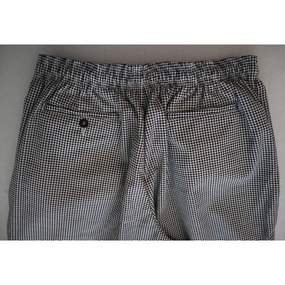 Chef Trends x Pinnacle B86 Unisex Sz XL Black/White Houndstooth Baggy Chef Pants - Picture 6 of 8